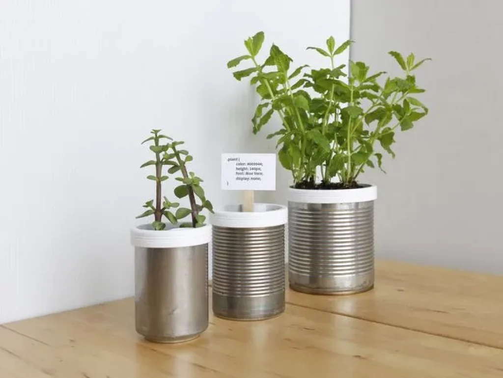 Recyclage – 5 réalisations en impression 3D – Vol 1 3 Jardiniere avec une boite de conserve 1