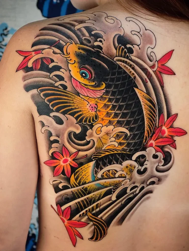 La signification des tatouages japonais 3 koi tattoo